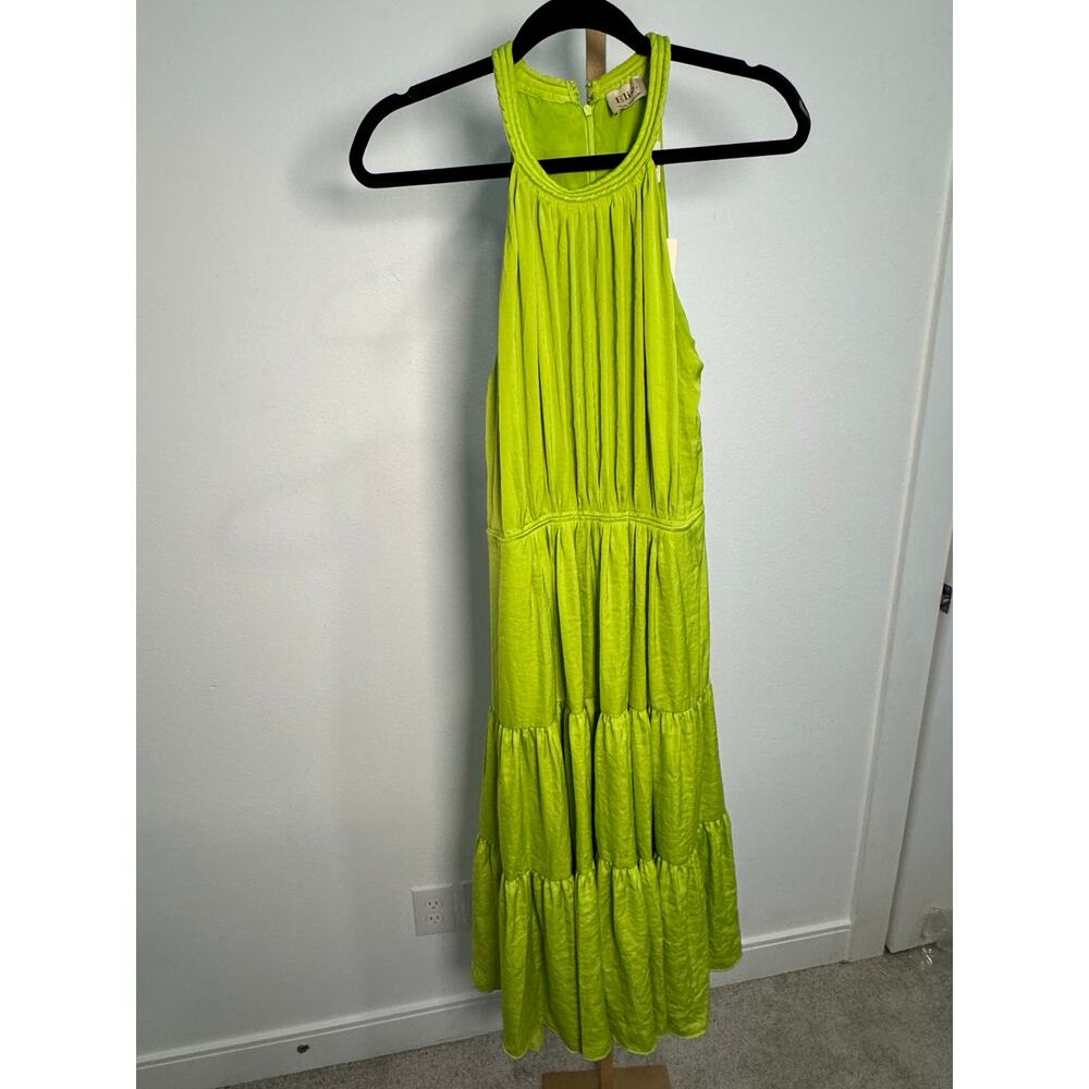 Elie Tahari | Sleeveless Halter-Neck Dress - Picture 3 of 9